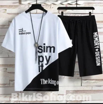 Sublimation Half Pant & T-shirt Set